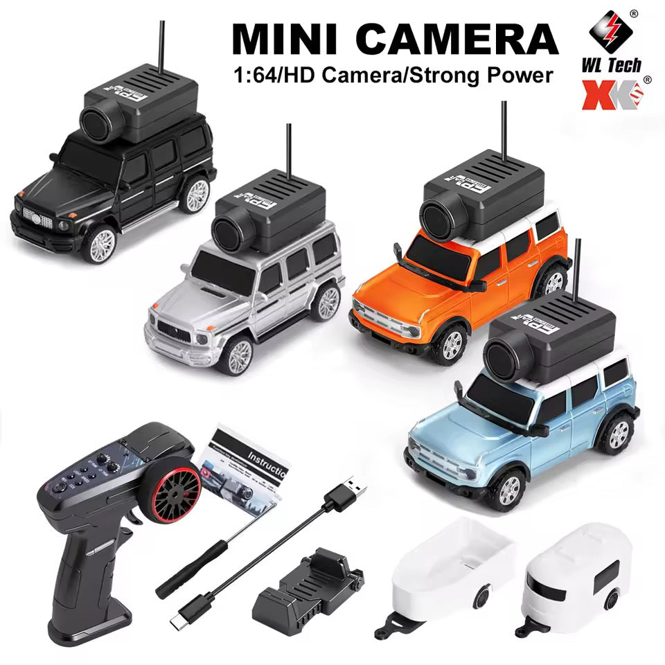 Mini Coche RC FPV con Cámara HD - Escala 1/64